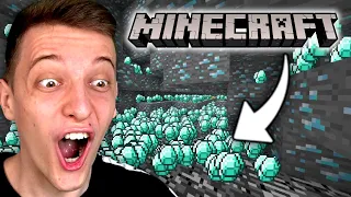 Lukas spielt solange MINECRAFT, bis er DIAMANTEN findet... (Minecraft NOOB😂)