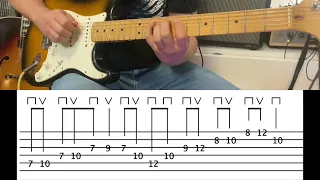 Quick lick #4 - Am pentatonic run with 5 and 6 note groupings