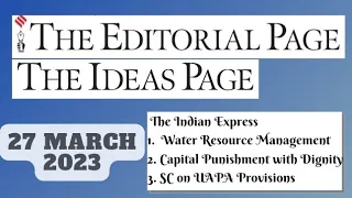 27th March 2023 | Gargi Classes The Indian Express Editorials & Idea Analysis | By R.K. Lata