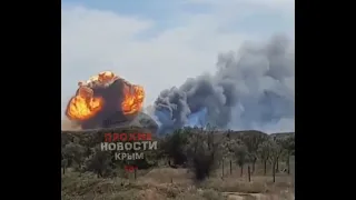 Відео самого моменту вибуху в Криму