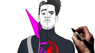 How To Draw Miles / Miles Earth 42 | Step By Step | Across The Spiderverse