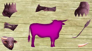 CUTE ANIMALS Bull Puzzle 귀여운 동물 황소 퍼즐