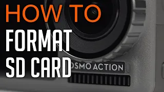 How to format SD card on Dji Osmo Action