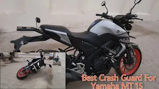 Best Crash Guard Luggage Rack For Yamaha MT 15 | Best Rack Plate | Frame Sliders MT 15 | Jaipur