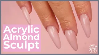 Sculpting an Acrylic Almond Nail