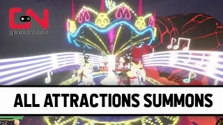 Kingdom Hearts 3 - All Attraction Summons - Showcase