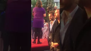 Jamie Dornan and Amelia Warner- Mary Shelley TIFF