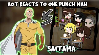 AOT Reacts to One Punch Man Vs Titans || Gacha Club ||