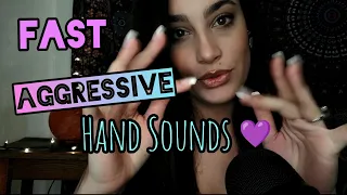 ASMR fast & aggressive hand sounds ☺️💜✨ for your tingly pleasure!