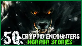 50 SCARY CRYPTID ENCOUNTERS HORROR STORIES (COMPILATION)