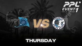 Miami Event 1 - Thursday - Toronto Polar Bears vs San Diego Stingrays Men