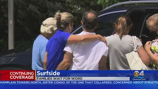 Devastated Family Members Visit Surfside Condo Collapse Site