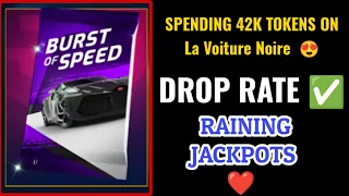 Asphalt 9 Spending Tokens on Burst of Speed Bugatti La Voiture Noire Imola Mazzanti Jackpot droprate