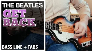 The Beatles - Get Back /// BASS LINE [Play Along Tabs]