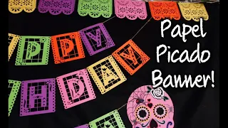 DIY: Dia de los Muertos Papel Picado Banner with Cricut! 💀🏵