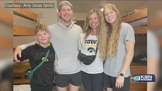 Ava Jones arrives in Iowa, family thanks Kansas supporters