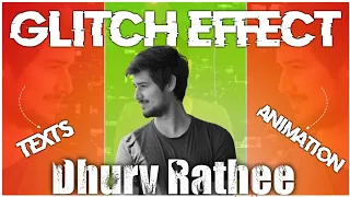 How To Make @dhruvrathee text glitch Effect | Text Glitch Effect Kinemaster