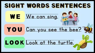 Sight Words Sentences | WE, YOU, LOOK | Practice Reading | Teaching Mama