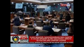 Ilang senador, nangangambang baka gamitin ni House Speaker Arroyo sa politika ang charter change