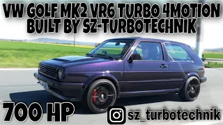 VW Golf MK2 VR6 Turbo 4 Motion DQ250 built by SZ-Turbotechnik @dragy acceleration from 100-200 km/h