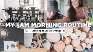 🌤My 5am Morning Routine | Stay At Home Mom Realistic Slow Living Rhythm