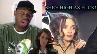 SHE'S HIGH AS HELL! Winona Ryders face expressions at SAG AWARDS 2017 REACTION!!!