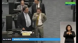 Deputado Rodrigo Estacho explica em Plenário sobre o Projeto de Lei da Terra sem Males