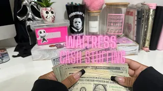 October Cash Envelope Stuffing | Server Income Cash Tips | Inconsistent & Variable Income