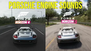 PORSCHE FH4 vs FH5 ENGINE SOUND COMPARISON