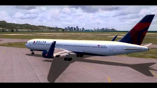 HD FSX-Delta Airlines Honolulu to Los Angeles