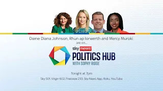 Watch Politics Hub with Sophy Ridge as PM Rishi Sunak apologises to infected blood scandal victims