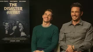 Dave Franco shows James Franco how to play the really strange game of FINGERS!