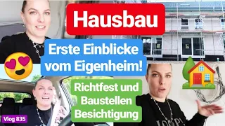 HAUSTOUR! Das ist unser Eigenheim! Baustelle & Richtfest! l Vlog 835