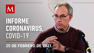 Informe diario por coronavirus en México, 25 de febrero de 2021