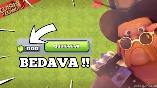 BEDAVA 1000 TAŞ ALDIM ! SİZDE ALIN ! Clash Of Clans