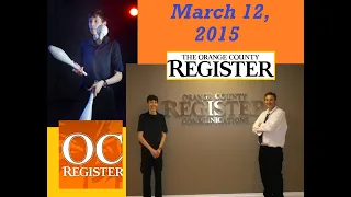 March 12, 2015 - Photo Shoot and Videos with the OC Register II (A Reflection)