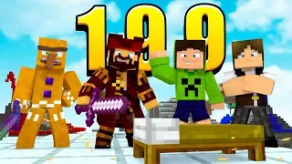 PARTIDA DIFÍCIL COM O QUARTETO DE YOUTUBERS - BedWars #199