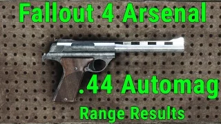 Fallout 4 Arsenal Testing the 44 Automag on the Range