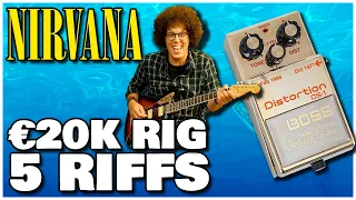 Top 5 Nirvana Guitar Riffs played through a €20,000 rig  (Gold DS-1)