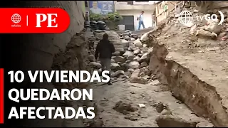 Houses affected by the fall of a huico after the activation of ravines | Primera Edición | News Peru