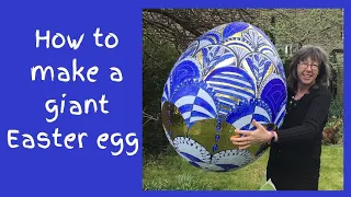 How to make a giant papier mache balloon Faberge Easter egg