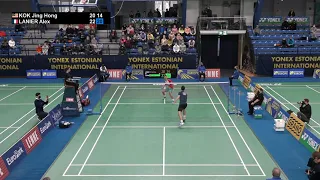 Match point - Kok Jing Hong vs Alex Lanier - MS, Final – Estonian Intl. 2022