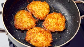 just 1 Potato and 1 egg❗️delicious breakfast in 5 minutes! Super Quick and delicious potato recipe