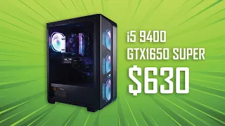 $630 Gaming PC intel i5 9400F H310M GTX1650 SUPER Ram 16G