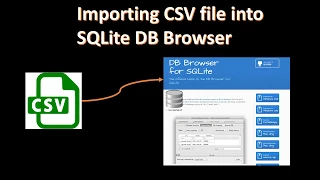 Importing CSV file to SQLite DB Browser