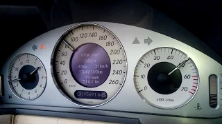 W211 E320 gasoline 0-100 speed test
