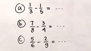 How to answer the reduction of denominator differences |  Elementary Mathematics