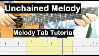 Unchained Melody Guitar Lesson Melody Tab Tutorial Guitar Lessons for Beginners