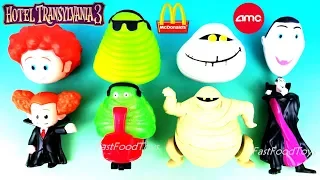 2018 HOTEL TRANSYLVANIA 3 McDONALDS HAPPY MEAL TOYS AMC THEATRES SURPRISE BAGS SQUISH TOYS UNBOXING