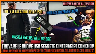 DOVE TROVARE 3 USB SEGRETE con NUOVA MUSICA & come ACCAREZZARE CHOP!🐕GTA 5 Online DLC "The Contract"